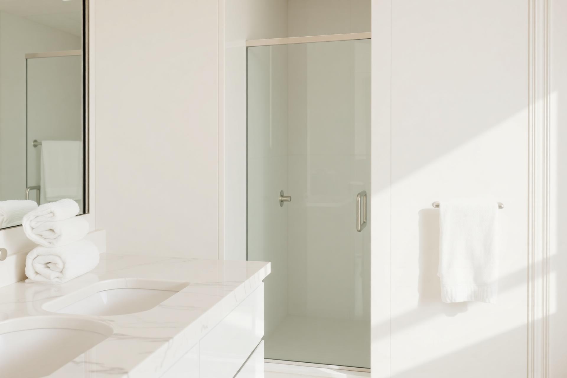 Banheiro luxuoso higienizado